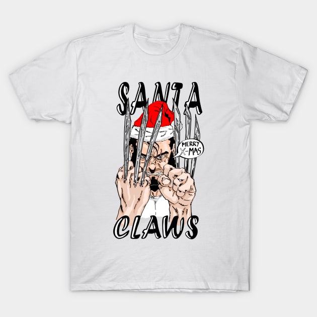 Santa CLAWS T-Shirt by BarnesComicArt